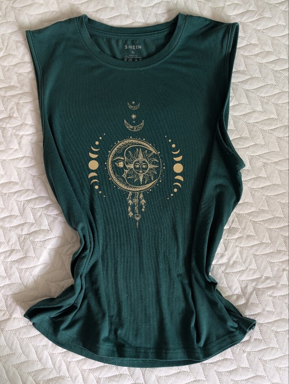 Dark Green Celestial Graphic Tee
